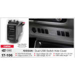 17-106 - Nissan Dual USB Switch Hole Cover