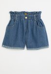 PoP Candy Paperbag Waist Shorts - Stonewash