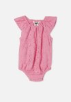 Cotton On Lizzy Broderie Bubbysuit - Bubblegum Pop
