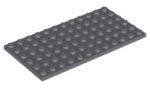 Parts Plate 6 X 12 3028 - Dark Bluish Grey