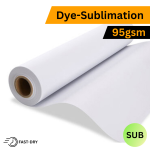 95GSM Dye Sublimation Paper Fast-dry 1.62X100M