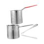 Stainless Steel Stove Top Deep Fryer Mesh Skimmer Fryer Pot Fry Food Basket
