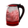 Mellerware Kettle 360 Degree Cordless Glass Red 1.8L