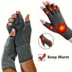 1 Pair Compression Winter Warm Fingerless For Computer Typing Cycling Slip Breathable
