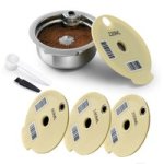 Coffee Accessories Steel Reusable Coffee Capsule Pods 1CAPSULE 3LIDS