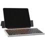 - Portable Wireless Keyboard With Foldable Stand - Black & Silver