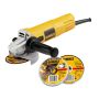 DeWalt 115MM 950W Small Angle Grinder Slider Switch DWE4114-ZA