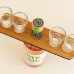 Shot Glass Holder 4 Or 8 - 4 Shots Small