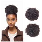 Ytbyt Afro Puff Drawstring Ponytail Extension 90G Clip On Kinky Curly Hair Bun Extension Synthetic Messy Hairpiece Puff For Blac