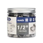 Iwiss 1 2-INCH Pex Stainless Steel Clamp Cinch Rings Crimp Pinch Fitting TOOLS-100PCS Packed