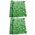 Simulated Fence Net Green Plant Decoration Leaves