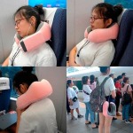 Memory Foam Neck Pillow Ergonomic - Black