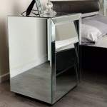 Miami Mirror Pedestal Knobless 3 Drawer – Set Of 2