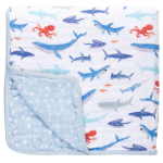 Stephen Joseph Muslin Stroller Blanket Shark