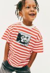 Keith Haring X : Printed T-Shirt - Cream striped