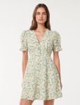 Saffron Printed Linen MINI Sun Dress - 20 Blue Hampton Ditsy