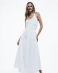 White Halterneck Maxi Dress