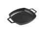 Seasoned Cast Iron Square Grill Pan With Helper Handles 26CM
