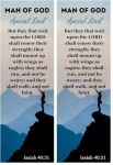 Happy Father's Day Man Of God Special Dad Gift For Fathers They That Wait Upon The Lord Bookmarks Church Gifts For Men Bulk 50