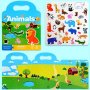 Interactive Reusable Sticker Book Engaging Educational Tool For Children - Waterproof Double-sided Design Ideal Gifts For Children Christmas Halloween Gift