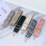 Chic Adjustable Embroidered Bag Strap 69.85CM-127.0CM - Durable Polyester Perfect For Crossbody & Shoulder Bags - Stylish Access