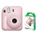 Fujifilm Instax MINI 12 Instant Film Camera Combo With 2 Films Blossom Pink