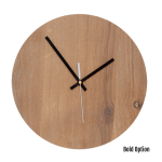 Quinn Wall Clock In Oak - 250MM Dia Cotton White Bold White Second Hand