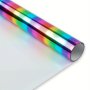 1PC Holographic Iron On Heat Transfer Vinyl Roll Htv 30.48CM X 91.44CM For Cricut Machine Iron On Vinyl For T Shirts Pillows