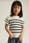 Rib-knit Top - White