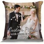 1PC 45.72X45.72 Cm Soft Single-sided Printed Short Plush Pillowcase Pillow Cover With Customized Photo For Home Sofa Decor Valen