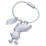 Keyring Doggy Metal- Silver Colour