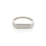 Rectangle Signet Ring In Silver
