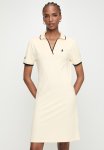 Polo Wmn Zuri Ss Johnny Collar Golfer Dress - Sand