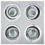 D77 Cnc Tilt Square D/light 175MM Aluminium