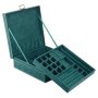 2 Tier Jewelry Organizer Box - Dark Green