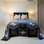 Faux Mink Bella - African Beads Charcoal steel - 220 X 210 Cm Double queen 1 Ply 3 Kg