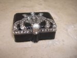 Black Art Decor Enamel Box – 3X5X4CM