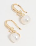 Goldair Gold Plated Pearl & Flower Hook Earrings