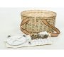 Bamboo Ivory Picnic Set Storage Basket Pack Of 1