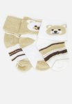 PoP Candy 3 Pack Printed Socks-brown & White