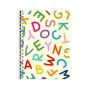 Yellow Letter A5 Notebook Spiral Lined Back To School Graphic Notepad 132