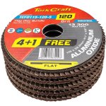 Tork Craft - Aluminium Oxide Industrial Flap Discs 120 Grit - 5 Pack