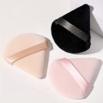 3PCS Triangle Makeup Puff Loose Powder Puff Make Up Sponge Face Foundation Concealer Cosmetics Beauty Setting Pure Cotton Face M
