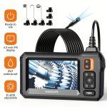 1SET 4.3 Inches Ips Lcd Screen Industrial Endoscope 8MM Dual/single Lens IP67 Endoscope Camera Auto Repair Plumbing House Auxili