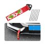 Aicel Car Racing Tow Strap Nylon High Strength Jdm Sports Style Decorative Traction Rope Chinese Slogan Car Exterior Towing Stra