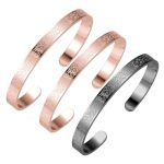 Leaocean Ayatul Kursi Cuff Women Serenity Prayer Personalised Bracelet Allah Islam Muslim Arab Stainless Steel Deep Engraved Ban