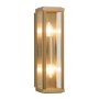 The Lighting Warehouse - Dunkeld Outdoor Wall 2 Light Antique Brass