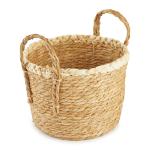 Small Storage Basket With Cream Edge