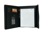 A4 Conference Folder W calculator &amp Flap Black 45824