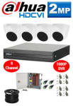 Dahua 8 Ch 1080 Cooper Kit With 8 Bullet Dome Cameras 20M Ir